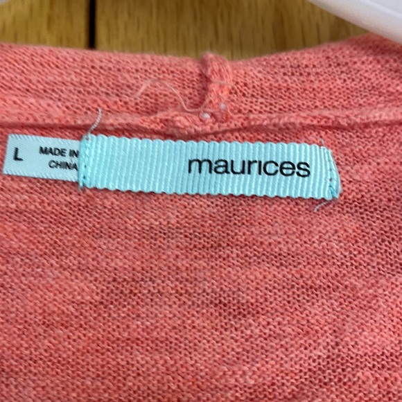 Women’s large Maurices lightweight Open front hooded cardigan - Picture 2 of 5